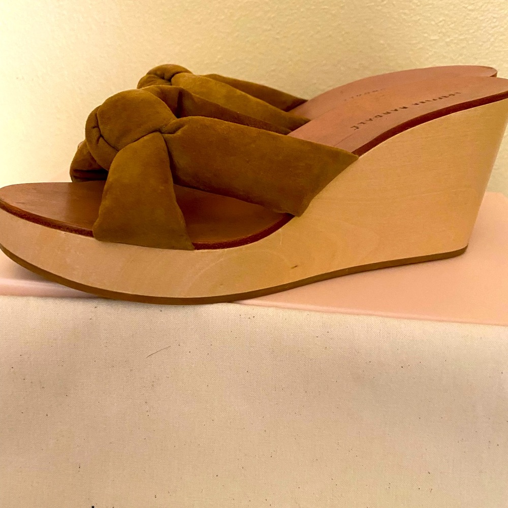 Loeffler Randall Taylor Wedge in Sienna size 8.  Comes with box and bag!